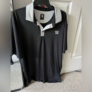 Black and Gray Men's Polo Shirt